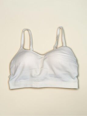 art class White Wireless Bralette - Simple Everyday Support (S)